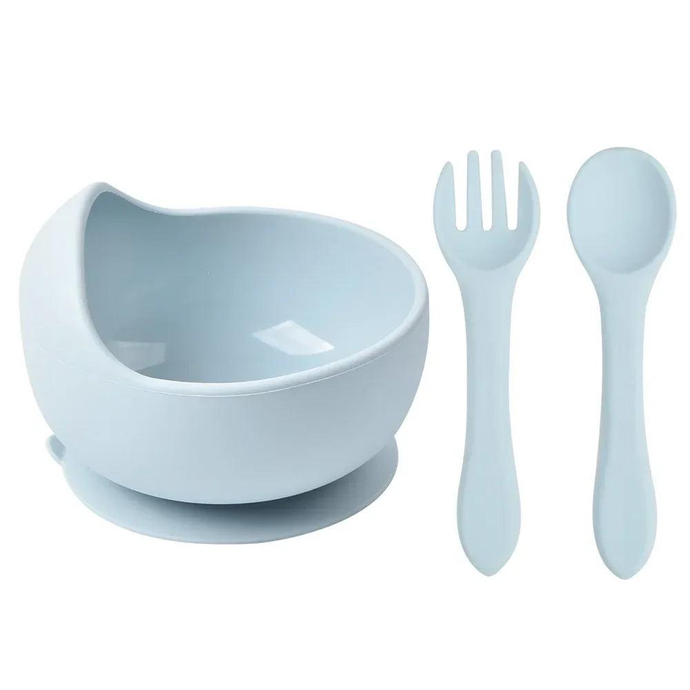 Bowl Introdução Alimentar Silicone™ | 3 Peças - Mãe Serena