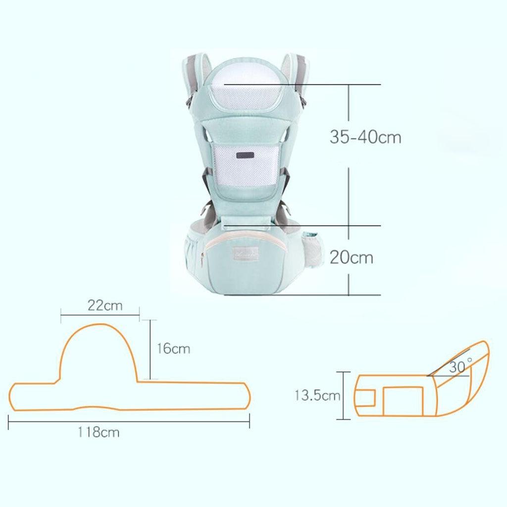 Canguru para Bebê HIPSEAT™ 3em1 - RN a 3 Anos - Mãe Serena