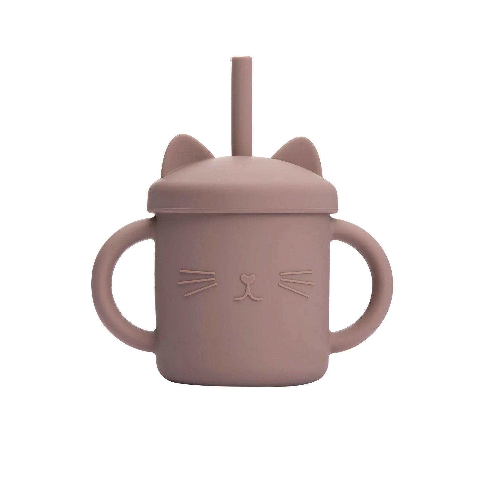 Copo Silicone Gatinho™ | 200ml - Mãe Serena