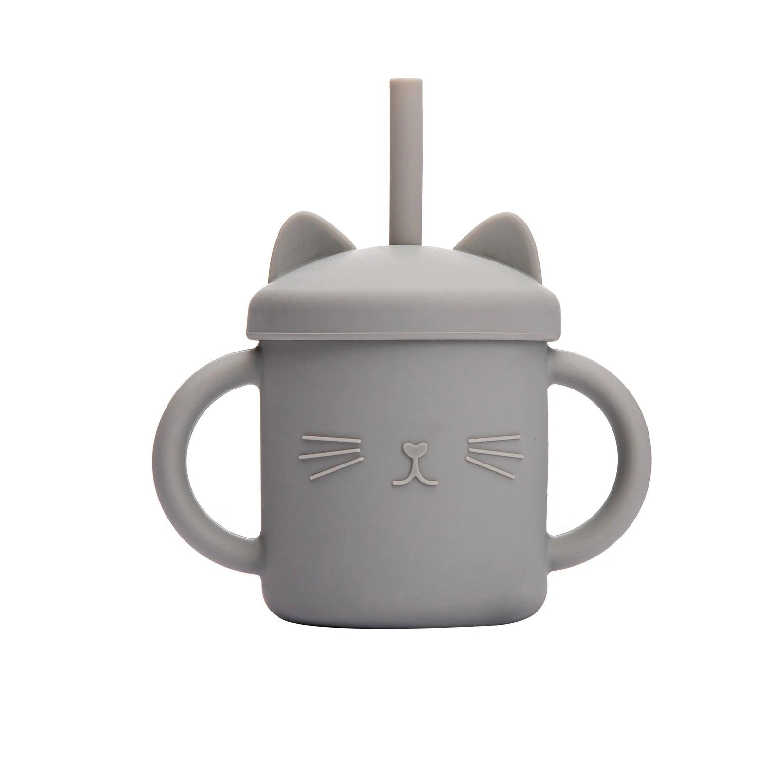 Copo Silicone Gatinho™ | 200ml - Mãe Serena