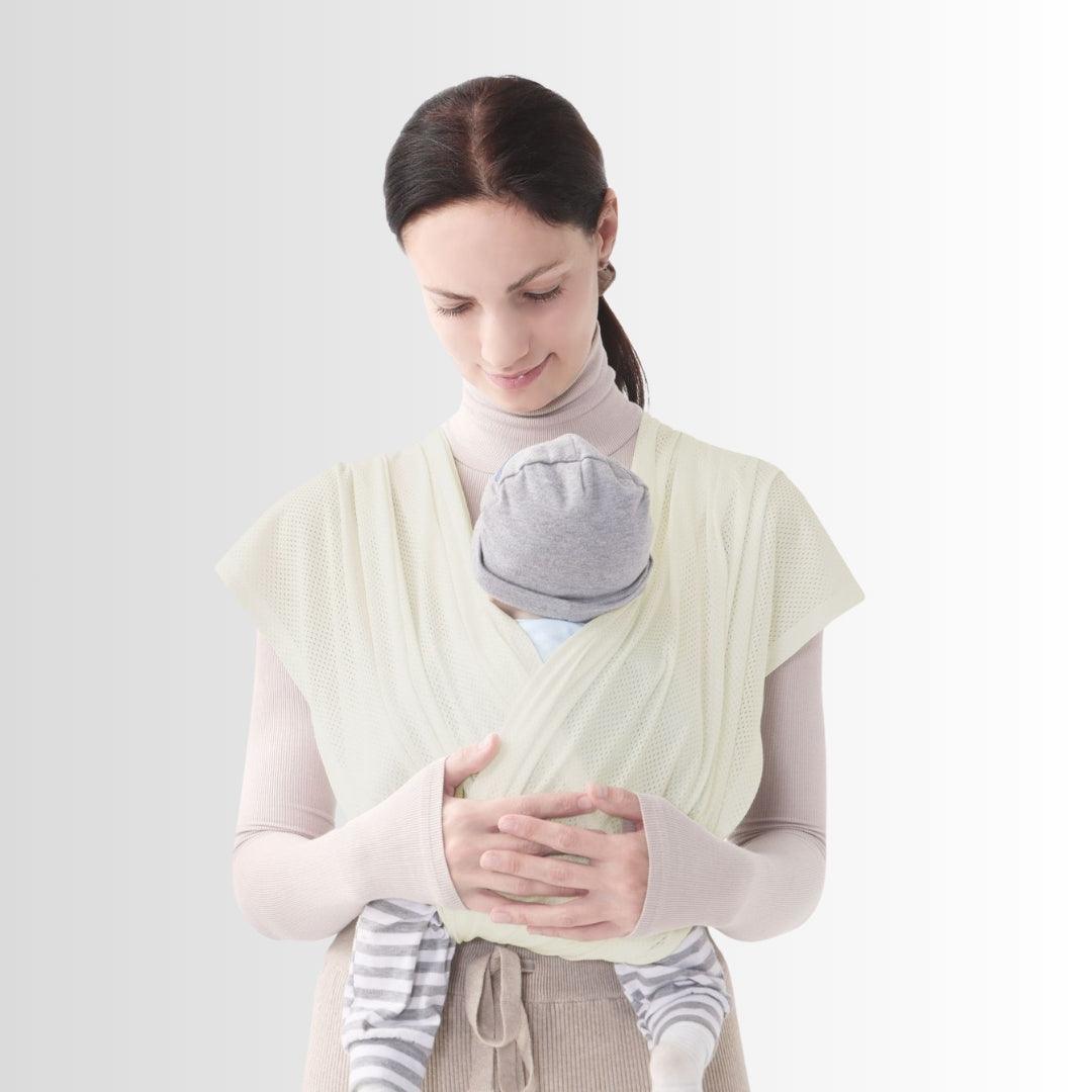 Sling para Bebê AirMesh™ c/ Regulagem - RN a 3 anos - Bege - Mãe Serena