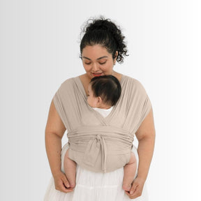 Sling para Bebê AirMesh™ c/ Regulagem - RN a 3 anos - Bege - Mãe Serena