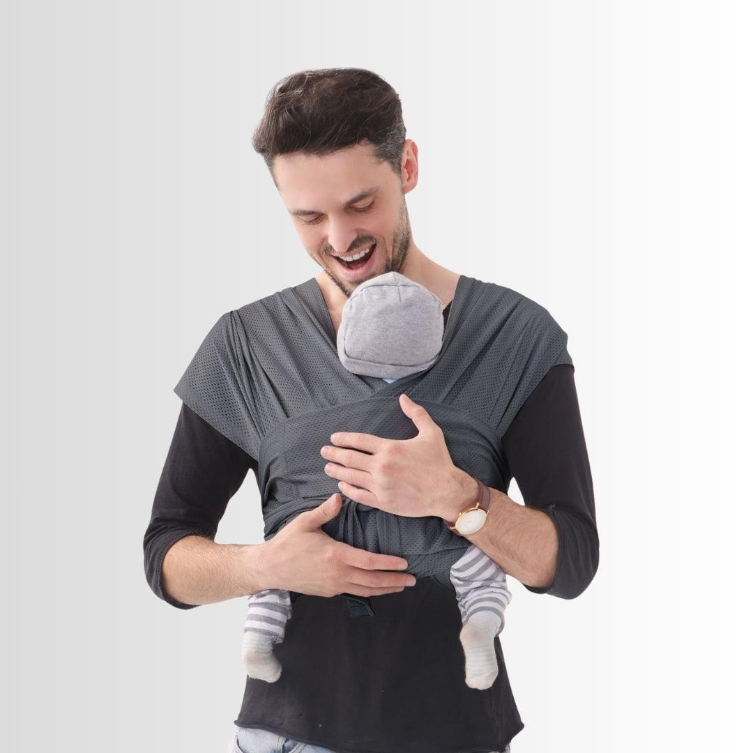 Sling para Bebê AirMesh™ c/ Regulagem - RN a 3 anos - Bege - Mãe Serena