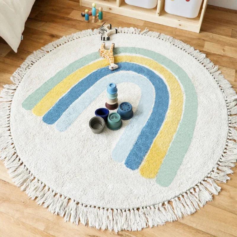 Tapete Infantil ARCO ÍRIS BOHO™ - Mãe Serena